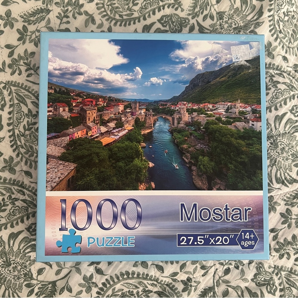 Mostar 1000-Piece Puzzle - Blue